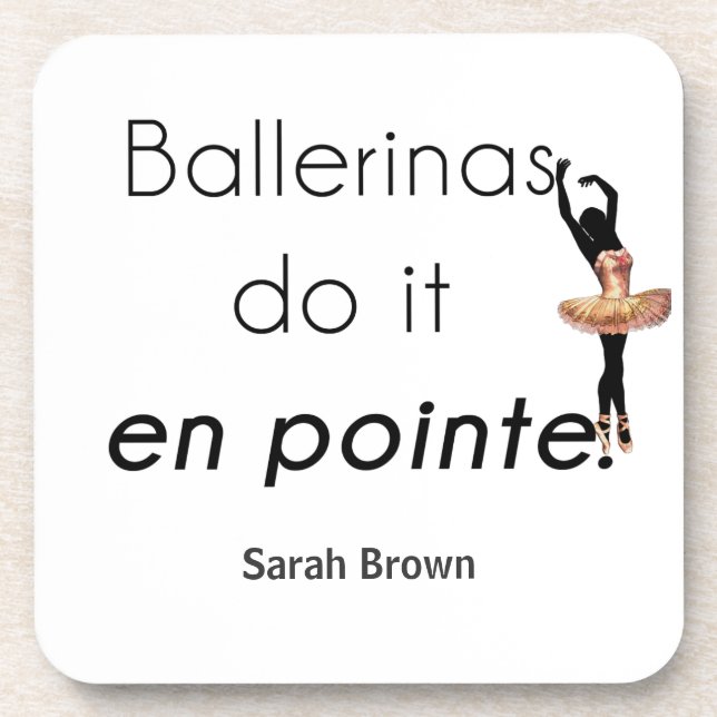 Ballerinas so it! coaster (Front)