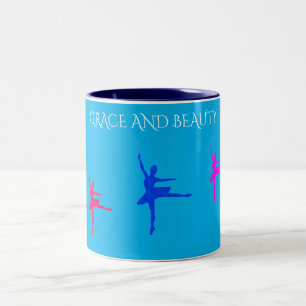 Ballerina's two toned coffee mug. Two-Tone coffee mug