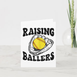 Ballers Softball Mum Baseball Mum Mothers Day Gift Card