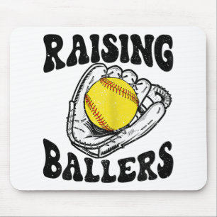 Ballers Softball Mum Baseball Mum Mothers Day Gift Mouse Pad