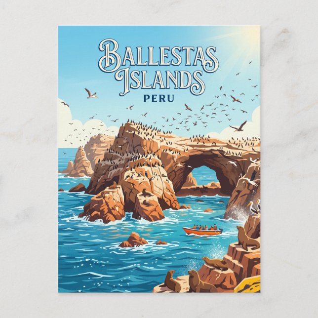 Ballestas Islands Peru Postcard (Front)