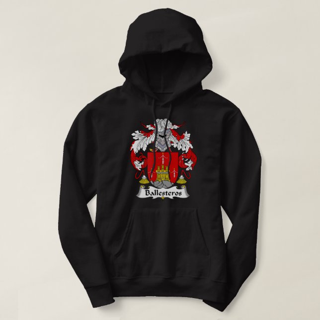 Ballesteros Coat of Arms  Family Crest  Hoodie (Design Front)