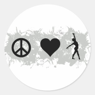 Ballet 1 classic round sticker