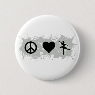 Ballet 5 6 cm round badge