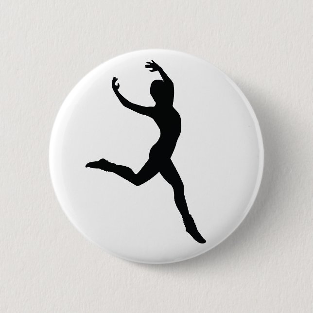 Ballet 6 Cm Round Badge (Front)