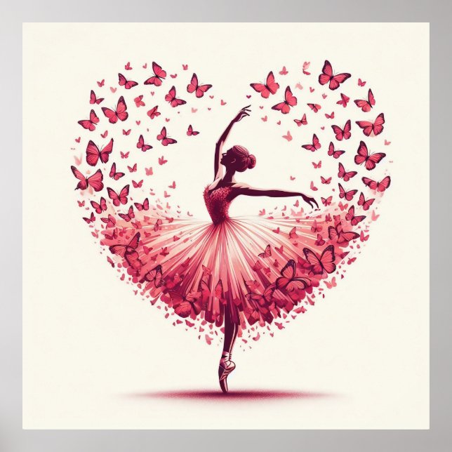 Ballet and Butterflies Poster (Front)