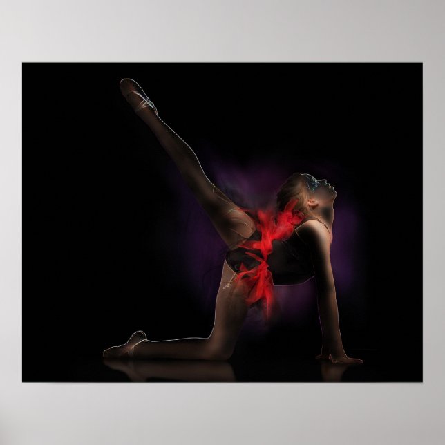 Ballet Art Abstract Poster (Front)