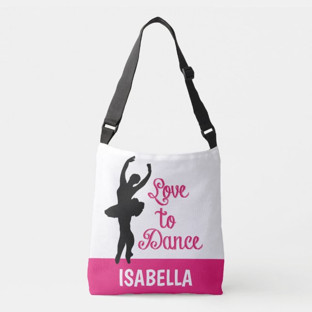 Ballet Ballerina Girls Dancer Dance Bag (Front)