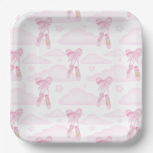 Ballet Ballerina Paper Plate