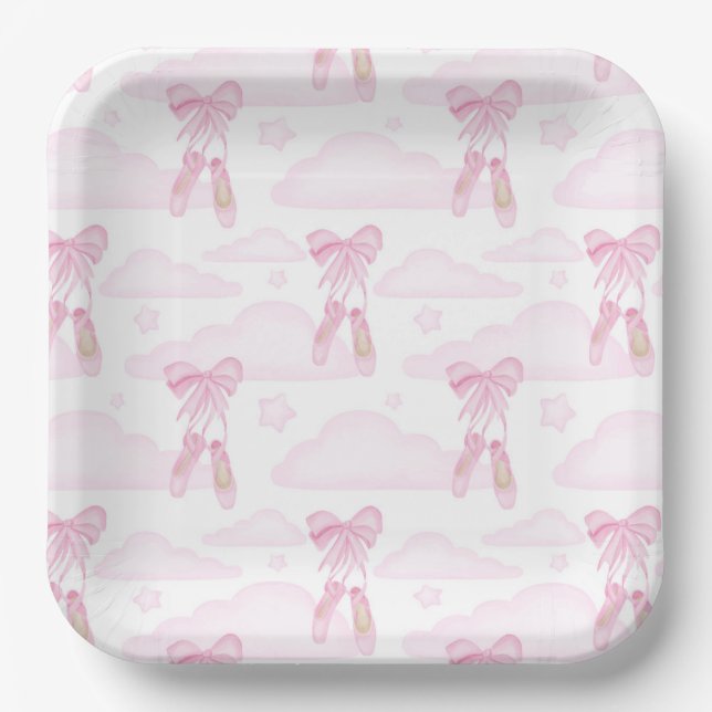 Ballet Ballerina Paper Plate (Front)
