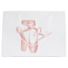 Ballet Ballerina Pink Pointe Shoes Sml Gift Bag