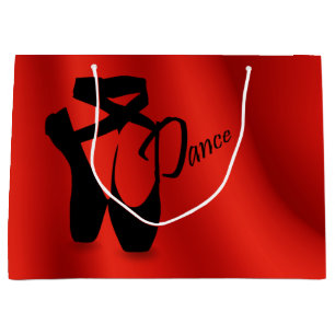 Ballet Ballerina Pointe Shoes Dance LG Gift Bag