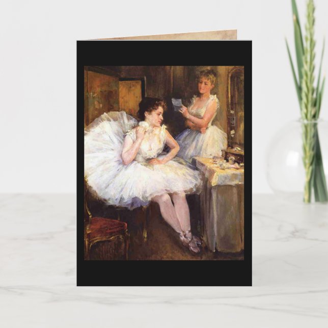 Ballet Ballerina Vintage Card (Front)