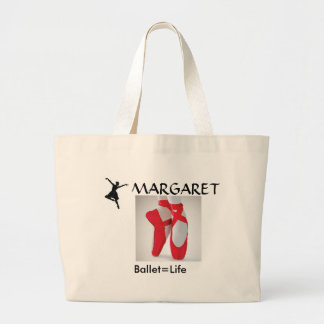ballet, ballet2, ballet3, MARGARET, Ballet=Life Large Tote Bag