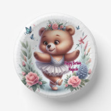 Ballet Bear Birthday Bowls
