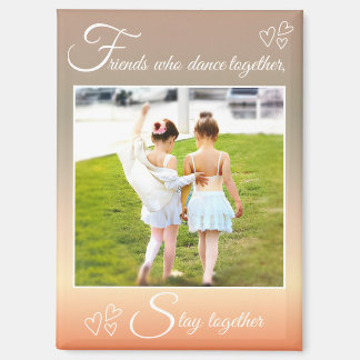 Ballet Best Friends Cute Dance Quote & Photo Magnet