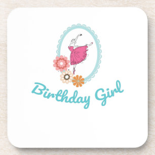 Ballet Birthday Birthday Outfit for Ballerina Coaster