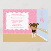 Ballet Birthday Party Invitation
