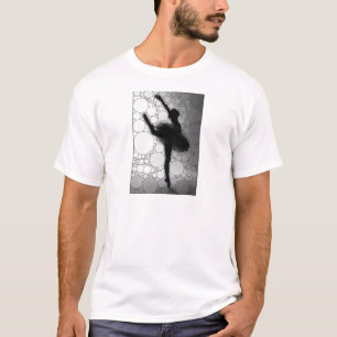 Ballet Black White Dancing Ballerina T-Shirt