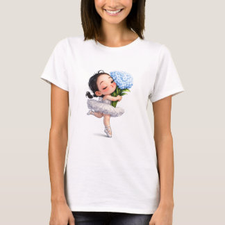 Ballet Bloom Hydrangea Hug T-Shirt
