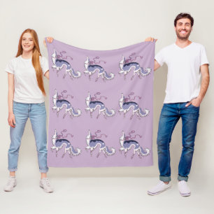 Ballet Borzoi Fleece Throw Blanket