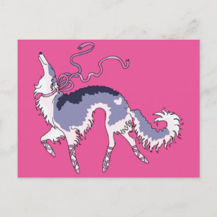 Ballet Borzoi Postcard