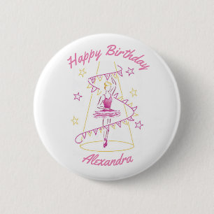 Ballet & Bunting Birthday Badge