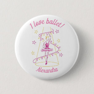 Ballet & Bunting - I Love Ballet badge
