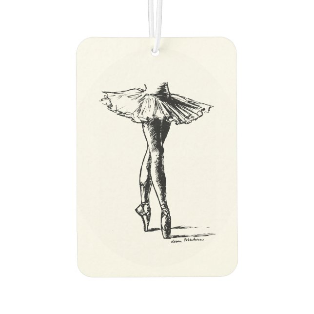 Ballet Car Air Freshener (Back)