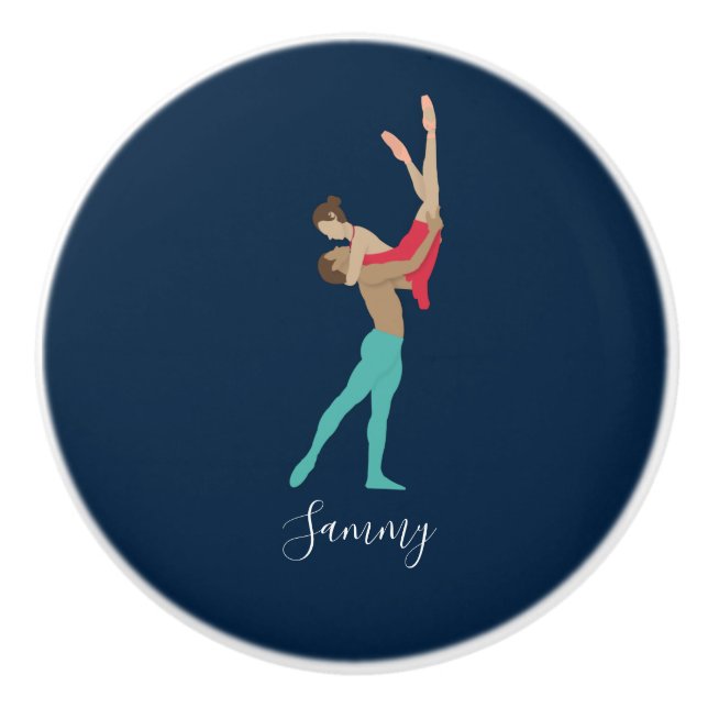 Ballet Ceramic Knob (Front)