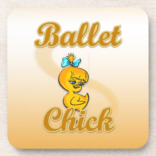 Ballet Chick Coaster (Front)