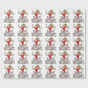 Ballet Christmas Reindeer Ballerina Wrapping Paper