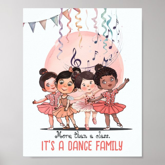 Ballet Class Poster – It’s a Dance Family (Front)