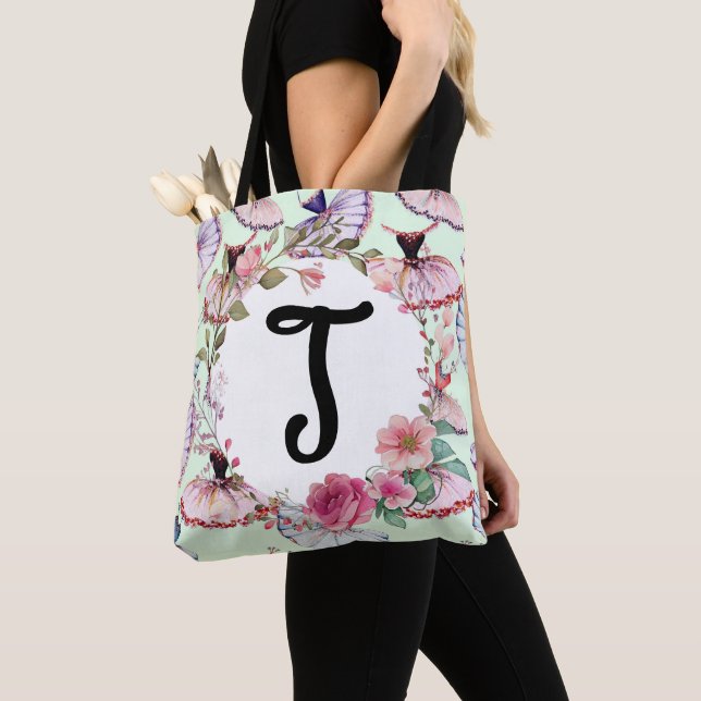 Ballet Class Teacher or Student Dance Tote Bag (Close Up)