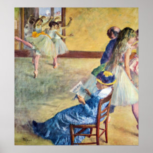 Ballet Class, the Dance Hall by Edgar Degas Poster