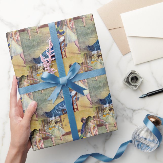 Ballet Class, the Dance Hall by Edgar Degas Wrapping Paper (Gifting)