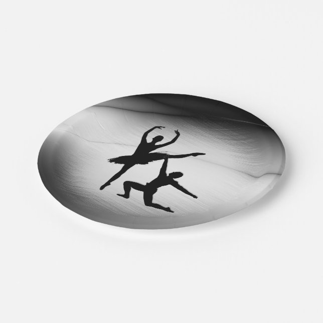 Ballet Couple Dance Paper Plate (Angled)