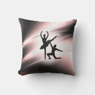 Ballet Couple Dance Pink Accent Cushion