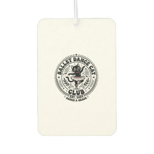 Ballet Dance Cat Pet Lover Shirt Art - Ballet Danc Car Air Freshener
