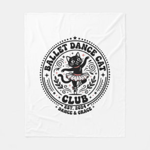 Ballet Dance Cat Pet Lover Shirt Art - Ballet Danc Fleece Blanket