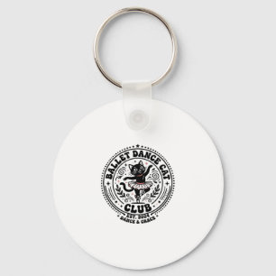 Ballet Dance Cat Pet Lover Shirt Art - Ballet Danc Key Ring
