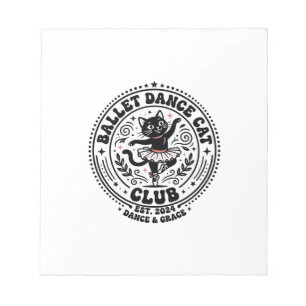 Ballet Dance Cat Pet Lover Shirt Art - Ballet Danc Notepad