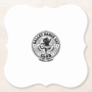 Ballet Dance Cat Pet Lover Shirt Art - Ballet Danc Paper Coaster