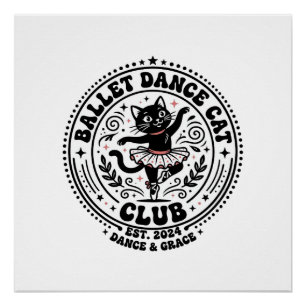Ballet Dance Cat Pet Lover Shirt Art - Ballet Danc Poster