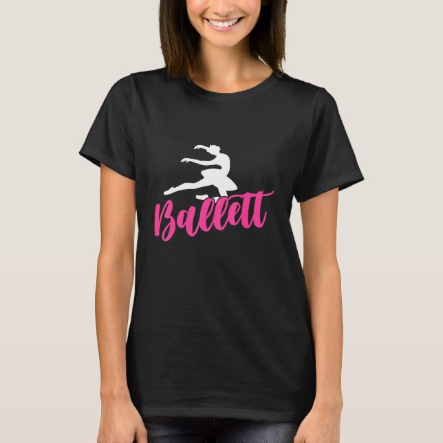 Ballet Dance Company Dancing Ballerina Shoes En Po T-Shirt (Front)