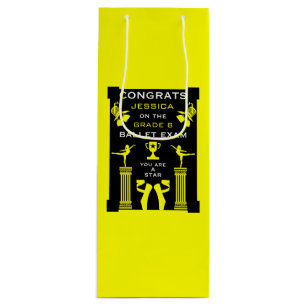 Ballet Dance Congratulations Wine Gift Bag