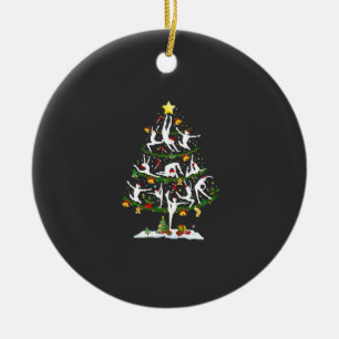 Ballet Dance Lover Xmas Lighting Ballet Christmas Ceramic Ornament