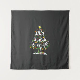 Ballet Dance Lover Xmas Lighting Ballet Christmas Tapestry