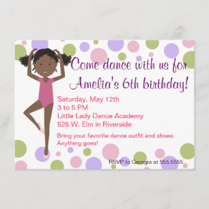 Ballet Dance Party Invitation