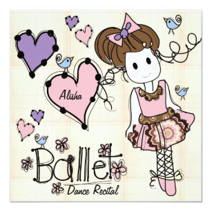 Ballet Dance Recital Invitation